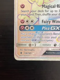 2017 Pokemon Guardians Rising Sylveon GX Card 158/145! - Image 5