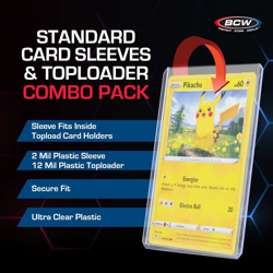 BCW 100 Top Loaders + Penny Sleeves | 100 Each: Trading Card Sleeves & Toploader - Image 2