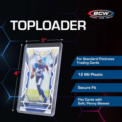 BCW 100 Top Loaders + Penny Sleeves | 100 Each: Trading Card Sleeves & Toploader - Image 4