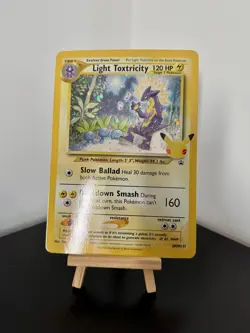 Pokemon Celebrations Light Toxtricity SWSH137 Jumbo Card Black Star Promo - NM - Image 1
