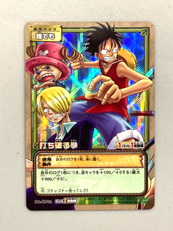 Luffy Chopper Sanji - PA-W04 - Holo TV Animation One Piece Card Game Japanese - Image 1