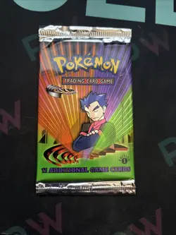 1st Edition Koga Gym Challenge Pokemon Card Booster Pack (New Sealed) - Image 1