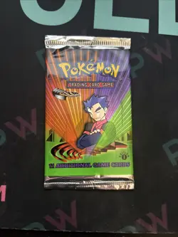 1st Edition Koga Gym Challenge Pokemon Card Booster Pack (New Sealed) - Image 1