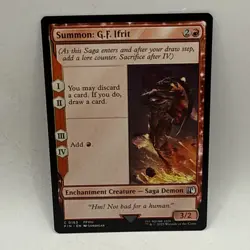 Summon: G.F. Ifrit #0163 Common Enchantment Creature MTG Final Fantasy Card - Image 1