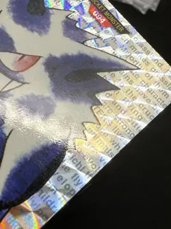 Gengar Green Red 094 Holo Pokemon Card monsters collection Bandai Carddass 1996 - Image 5