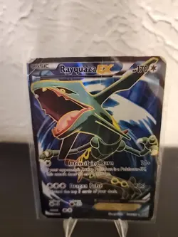 Pokemon TCG Rayquaza EX Full Art Ultra Rare Card Roaring Skies 104/108 - Image 2