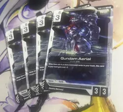 Gundam Card Game Gundam Aerial GD01-070 R Playset Of 4 - Image 1