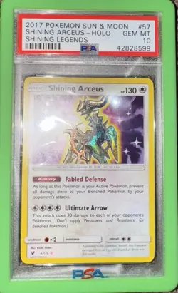 Pokemon Shining Arceus Legends Card 57/73 Shiny Holo Rare, PSA 10 - Image 1