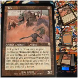MTG Tek 🇬🇧 🟡 Nm Invasion 2000 Magic The Gathering Og Artifact Dragon Rare - Image 1