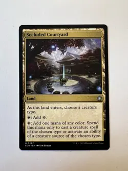 Secluded Courtyard - MTG Foundations - NM - Image 1