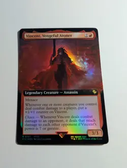 Final Fantasy MTG Vincent, Vengeful Atoner #157 Extended Art Foil NM English - Image 1