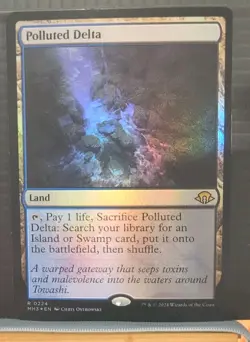 mtg POLLUTED DELTA FOIL NM Modern Horizons 3 0224 -Argo- - Image 1