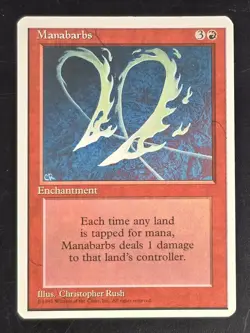 Manabarbs MTG 4th Edition Regular NM Magic The Gathering Ships FAST - Image 1