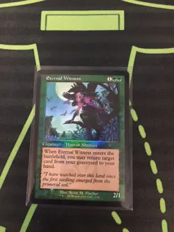 MTG Magic The Gathering Eternal Witness Foil Retro Frame Promo Commander - Image 1