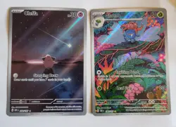 Pokemon Cleffa 202/197 Illustration Rare NM & Gloom 198/197 Illustration Rare NM - Image 1