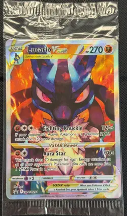 Pokemon Lucario VSTAR SWSH291 Crown Zenith ETB Black Star Promo (Sealed) - Image 1