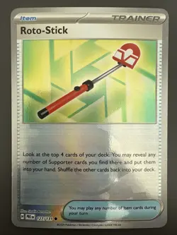 Roto-Stick (Poke Ball Pattern) 127/131 Prismatic Evolutions Holo Pokemon TCG -NM - Image 1