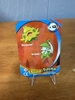 2004 POKEMON ADVANCED SHROOMISH / BRELOOM ACTION CARDS LENTICULAR • Near Mint - Image 3