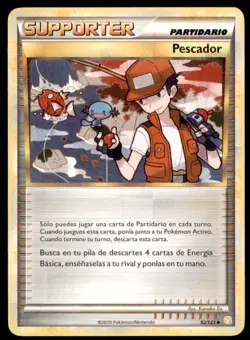 2010 Pokemon HeartGold & SoulSilver Fisherman Spanish #92 Uncommon - Image 1