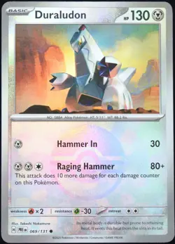 Pokemon TCG Duraludon 069/131 Prismatic Evolutions Poke Ball Reverse Holo - NM - Image 1