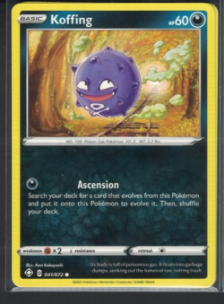 Pokemon Shining Fates Koffing 41/72 Common LP - Image 1