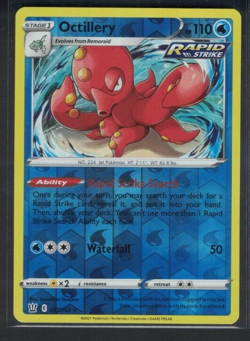 Pokemon Battle Styles Octillery 037/163 Reverse Holo Rare NM - Image 1