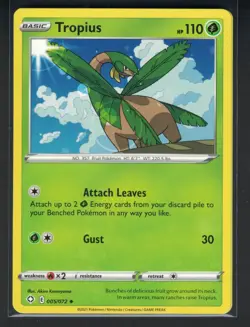 Pokemon Shining Fates Tropius 05/72 Uncommon LP - Image 1