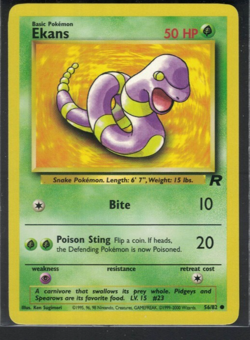 Pokemon Team Rocket Ekans 56/82 Common LP - Image 1
