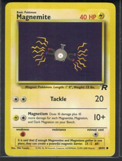 Pokemon Team Rocket Magnemite 60/82 Common LP - Image 1