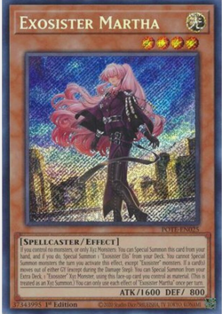 Yugioh! Exosister Martha - POTE-EN025 - Secret Rare - 1st Edition Near Mint, Eng - Image 1