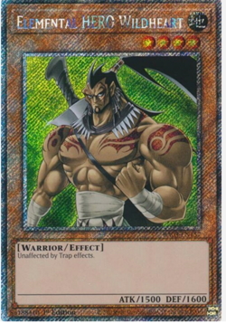 Yugioh! Elemental HERO Wildheart - RA03-EN157 - Platinum Secret Rare - 1st Ed - Image 1
