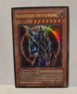 YUGIOH BLACK LUSTER SOLDIER ENVOY OF THE BEGINNING IOC-025 1ST EDITION PLAYED - Image 2