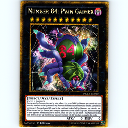 Yugioh Number 84: Pain Gainer PGL3-EN010 1st Edition Gold Secret Rare - NM 💎 - Image 1