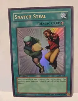 YUGIOH SNATCH STEAL ULTRA MRL-036 1ST EDITION PLAYED TO LIGHT PLAYED - Image 2