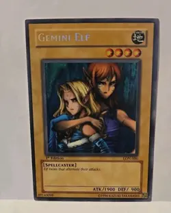 YUGIOH GEMINI ELF SECRET LON-001ST EDITION NEAR MINT - Image 3