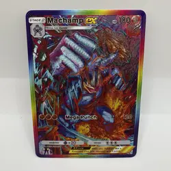Machamp ex Pokemon TCG Pocket Illustration Textured Art Rare Holo Custom - Image 1