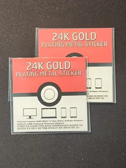 1 x Gastly 24k Gold Plated Sticker Korean Popping Candy Pokemon - Image 2