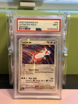 2003 Pokemon EX Dragon Latias ex Holo #93/97 PSA 9 - Image 1