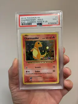 PSA 9 2016 Pokemon XY Evolutions Charmander Holo Cosmos Toys R Us Promo - Image 1