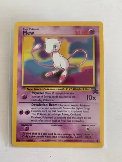 POKEMON MEW WOTC PROMO BLACK STAR #8 - Image 1