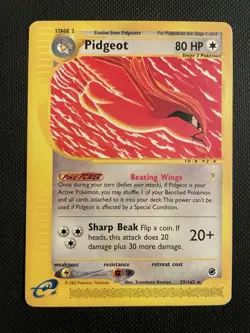 Pokemon Rare Pidgeot 59/165 Expedition Base Set Regular - LP - Image 1