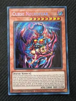 Curse Necrofear LDS3-EN009 Secret Rare YuGiOh - Image 1