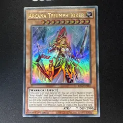 YUGIOH ARCANA TRIUMPH JOKER ULTRA RARE KICO-EN001 1ST EDITION - Image 2