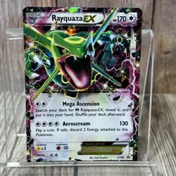 Rayquaza EX XY66 Holo Black Star Promo Pokemon Card MP - Image 1