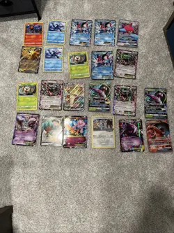 Jumbo Pokemon Trading Card Game Assorted Rare Cards Collection - Image 1