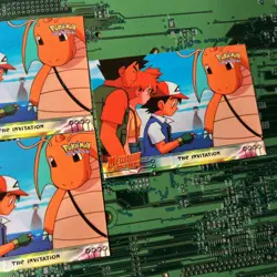 The Invitation 13 Topps Pokemon Mewtwo Strikes Back Card Blue Logo 1st Print 3 - Image 3