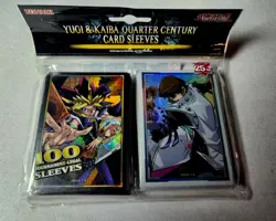 Yu-Gi-Oh Yugi & Kaiba Quarter Century Card Sleeve Set - Image 1