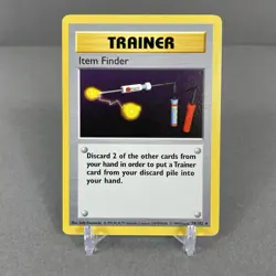 Item Finder 74/102 Base Set Shadowless Non Holo Rare Vintage Pokemon TCG Card - Image 1