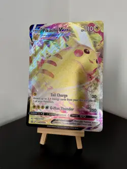 Pokemon TCG Pikachu VMAX SWSH286 Jumbo Black Star Promo Card - NM - Image 1