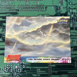 The Future Looks Bright 41 Topps Pokemon Mew Mewtwo Strikes Back Card Black Logo - Image 1